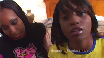 Ebony Babes Take Turns Riding A White Cock In Steamy Threesome