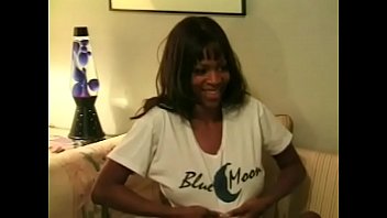 Black Beauty With Perky Tits Gets Pounded On The Couch