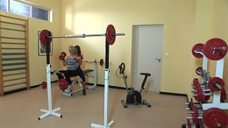 Lesbian Gym Session: Two Naughty Girls Getting Fit