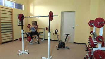 Lesbian Gym Session: Two Naughty Girls Getting Fit