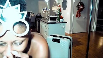 Curvy Ebony Beauty Bent Over…