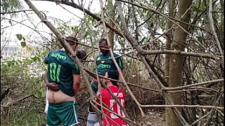 Hairy Studs Having Wild Gay Sex In The Woods