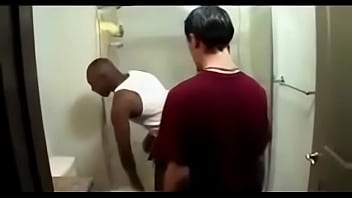 Big Black Cock Dominates White Twink In The Shower