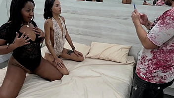 Filming Secrets: Naughty Teen And Curvy Babe Go All Out In Wild Threesome