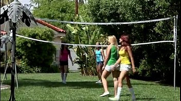 Sizzling Same-sex Volleyball Action