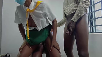 Two Dominant Educators Take Turns With A Naughty Student Leaving Her Trembling