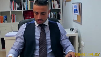 Klein Kerr’s Anal Domination On Suited Gay Boss James Castle