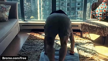 Horny Gay Foursome (jacob Jones, Isaac, Jake, Joshua Storm) Intensify Their Steamy Home Workout – Bromo