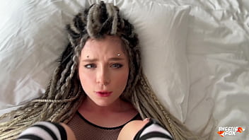 Edgy Girl With Dreads And Piercings Takes It Deep And Rough