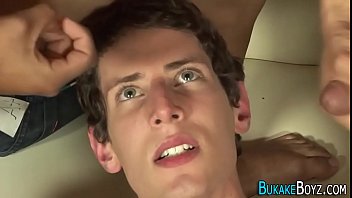 Young Twink Overwhelmed By A Group’s Hot Load
