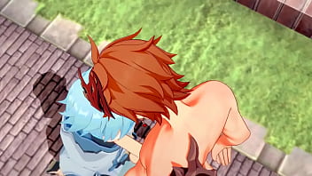 Tartaglia Dominates Crossdressing Chongyun In Explicit Yaoi Scene