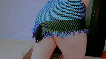 Sissy Slut’s Big White Booty In A Mini Skirt