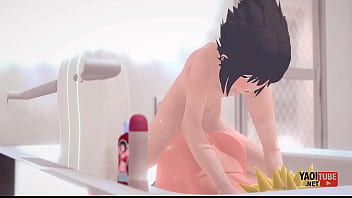 Sasuke Takes Naruto Hard In The Steamy Bath